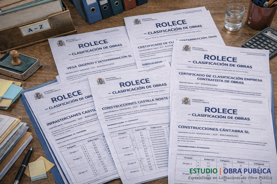 Obtener EMPRESA Clasificacion como Contratista de Obras del Estado