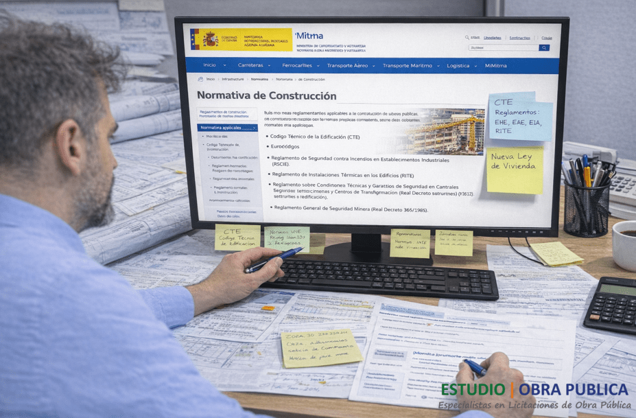 normativa para redaccion de una memoria tecnica para licitacion de obra publica